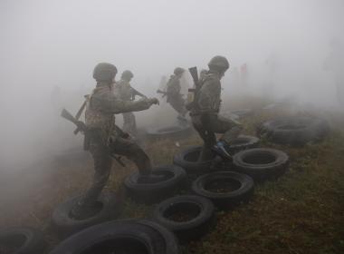 К 80-летию Курильской десантной операции Центр «ВОИН» организовал полосу препятствий «Штурм Шумшу» на Сахалине