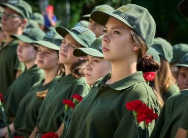 Курсанты межрегиональной смены «Время юных героев» почтили память защитников Сталинграда