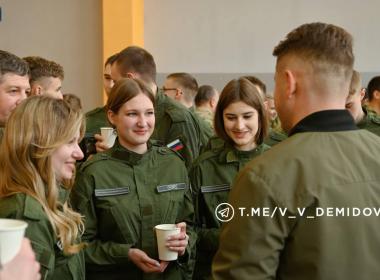 Мэр Белгорода встретился с курсантами Центра «ВОИН»